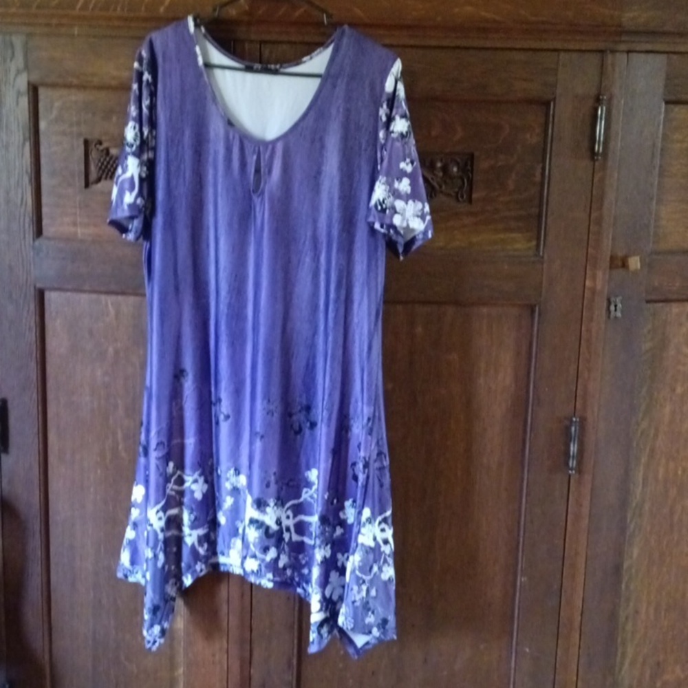 Purple Floral Women's Top
